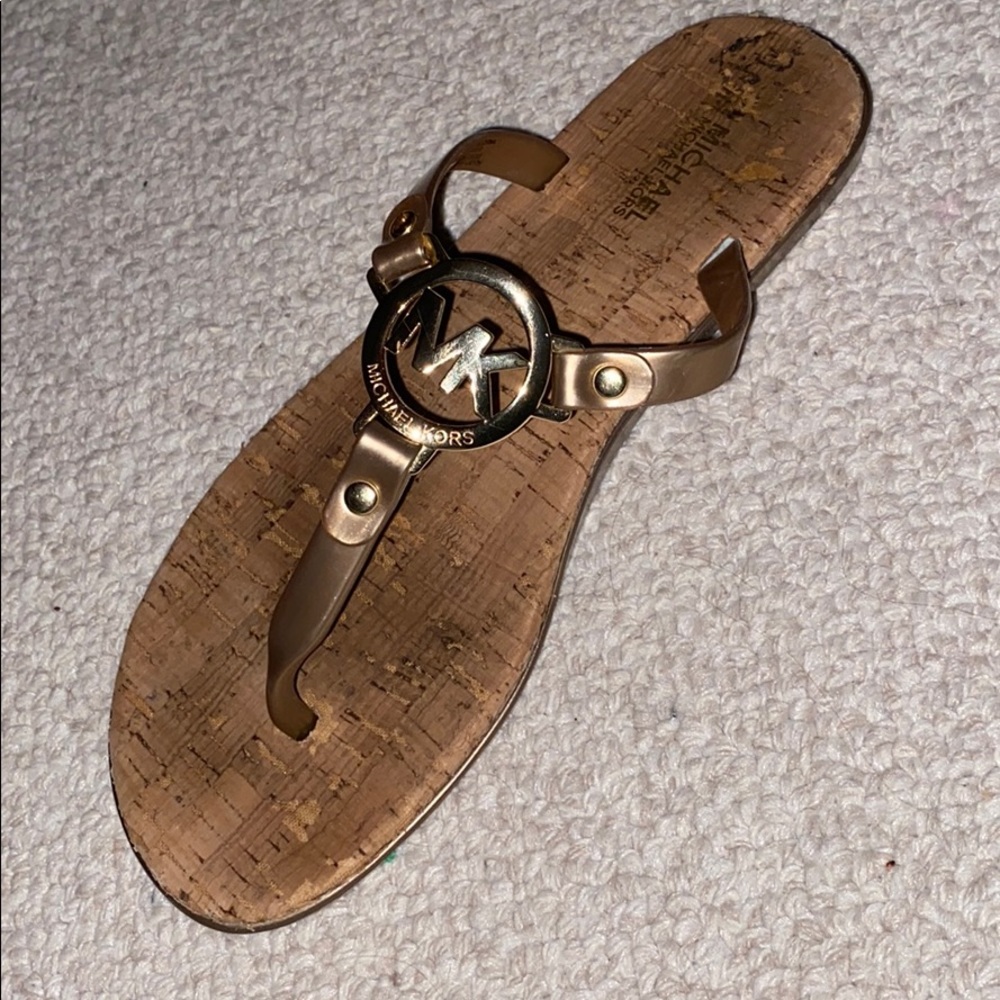 MK cork sandals
